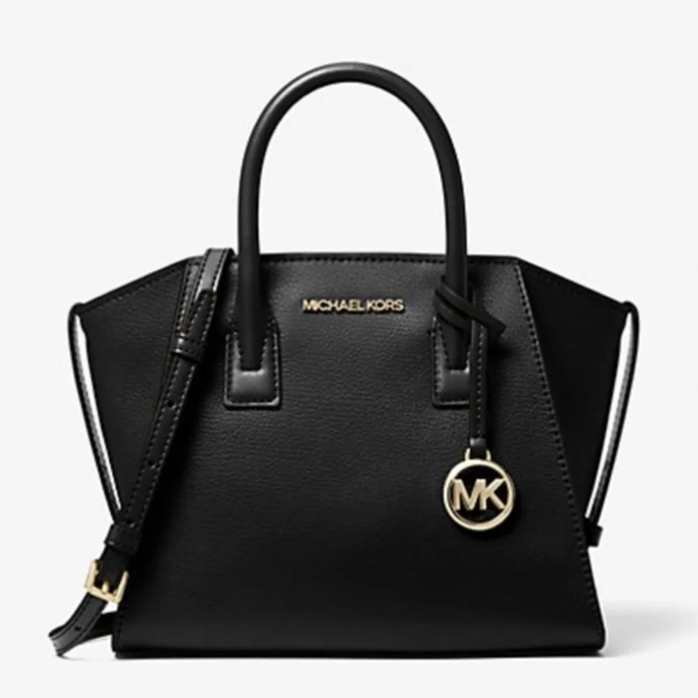 Michael Kors Avril Small Satchel Crossbody Black